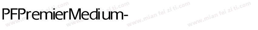 PFPremier Medium字体转换